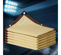 Voile d'ombrage Serre Filet Ombrage 4x4 Toile Ombrage 4x6 Voile Ombrage 2x4 Tissu Perméable Rectangulaire, Bâche en Maille Jardin, Pergola, Piscine,beige-5x6m