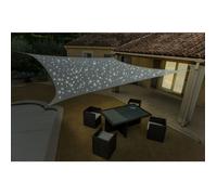 WERKA PRO Voile d'ombrage Solaire 200 LED 3x4m Taupe