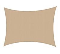 Voile d'ombrage tissu rectangulaire sable 200 x 200 x 300 cm