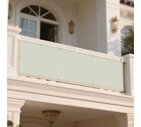 Voile d'ombrage Toile 120 x 235 cm Protection Solaire Imperméable UV PES Toile Ombrage Auvent avec 4 Morceaux de Corde pour Extérieur Terrasse Jardin Balcon, Beige