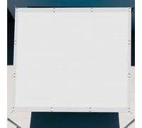 Voile d'ombrage Toile 120 x 600 cm Imperméable Protection UV 95% Toile Ombrage Auvent PES avec 4 Morceaux de Corde pour Patio Jardin, Terrasse, Extérieur, Balcon, Blanc