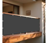 Voile d'ombrage Toile 190 x 280 cm Une Protection des Rayons UV Voile d'ombrage Terrasse avec Corde Libre et Oeillets pour Potager Serre Terrasse Patio Jardin, Gris Foncé