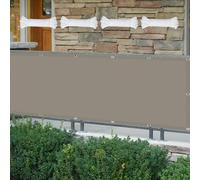 Voile d'ombrage Toile 230 x 430 cm Anti UV Contre Le Vent Tissu Oxford avec Oeillets et Cordons pour Jardin, Serre, Patio, Terrasse et Camping, Kaki