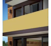 Voile d'ombrage Toile 280 x 380 cm UV 98% Indéchirable Imperméable Toiles D'Ombrages UV Protection Cordes de Fixation Incluses pour Terrasse, Jardin, Balcon, Camping, Couleur Crème