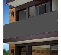 Voile d'ombrage Toile 330 x 420 cm UV 98% Indéchirable Imperméable Toiles D'Ombrages UV Protection Cordes de Fixation Incluses pour Terrasse, Jardin, Balcon, Camping, Gris Foncé