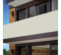 Voile d'ombrage Toile 540 x 550 cm UV 98% Indéchirable Imperméable Toiles D'Ombrages UV Protection Cordes de Fixation Incluses pour Terrasse, Jardin, Balcon, Camping, Beige