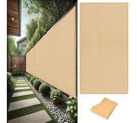 Voile d'ombrage Toile 638 x 718 cm Respirante 98% UV Protection Voile de Soleil avec Oeillets et Cordons pour La Couverture Végétale Serre Pergola, Jaune Sable