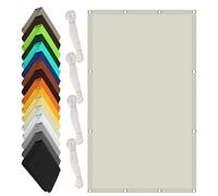 Voile d'ombrage Toile 95 x 700 cm Coupe-Vent, Résistant à La Pluie Résistant Aux UV Toile d'ombrage Auvent avec Le Kit de Fixation pour Terrasse, Jardin, Balcon, Camping, Beige