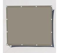Voile d'ombrage Toile d'ombrage 1.4 x 4 m Imperméable UV Protection Polyester Coupe-Vent Voiles Cordes de Fixation Incluses pour Jardin Terrasse Camping Sable, Kaki