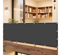 Voile d'ombrage Toile d'ombrage 120 x 240 cm Lmperméable Toile Ombrage UV Protection de Jardin Balcon avec 4 Morceaux de Corde pour Jardin, Terrasse, Camping, Balcon, Gris Foncé