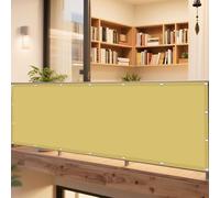 Voile d'ombrage Toile d'ombrage 120 x 300 cm Lmperméable Toile Ombrage UV Protection de Jardin Balcon avec 4 Morceaux de Corde pour Jardin, Terrasse, Camping, Balcon, Jaune Sable