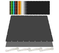 Voile d'ombrage Toile d'ombrage 2.4 x 3.5 m Imperméable 95% UV Protection Toiles D'Ombrages avec Cordons pour Serre/Jardin/Pergola/Patio Lawn, Gris Foncé