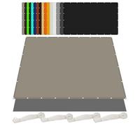 Voile d'ombrage Toile d'ombrage 2.6 x 3 m Imperméable 95% UV Protection Toiles D'Ombrages avec Cordons pour Serre/Jardin/Pergola/Patio Lawn, Kaki