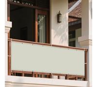 Voile d'ombrage Toile d'ombrage 284 x 375 cm Offre Une Protection Contre Les UV Filet Extérieur avec Oeillets et Cordons pour Patio Pergola Jardin Exterieur, Blanc cassé