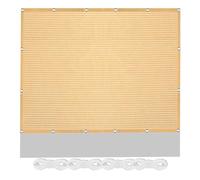 Voile d'ombrage Toile d'ombrage 320 x 640 cm UV Protection Serre Coupe-Vent Anti-Déchirure avec Corde Libre Facile à Plier pour Jardin Patio Terrasse Camping, Couleur Crème