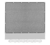 Voile d'ombrage Toile d'ombrage 460 x 580 cm UV Protection Serre Coupe-Vent Anti-Déchirure avec Corde Libre Facile à Plier pour Jardin Patio Terrasse Camping, Gris Clair