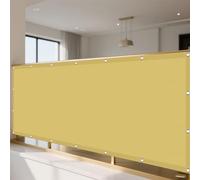 Voile d'ombrage Toile d'ombrage 75 x 135 cm Rayons UV à 98% Toiles D'Ombrages UV Protection avec Oeillets Cordons pour Extérieur Jardin Terrass Balcon, Couleur Crème