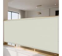 Voile d'ombrage Toile d'ombrage 75 x 135 cm Rayons UV à 98% Toiles D'Ombrages UV Protection avec Oeillets Cordons pour Extérieur Jardin Terrass Balcon, Beige