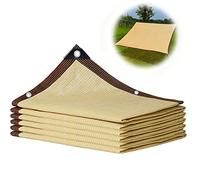 Voile d'ombrage Toile Ombrage 1x2m 2x3m 3x4m 4x4m 4x5m 6x8m Filet D'ombrage Respirante, 90% UV Protection pour Patio Jardin, Terrasse, Extérieur, Balcon Pare-Soleil Tissu ( Color : Beige , Size : 1mx3