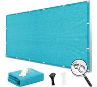 Voile d'ombrage Toile Ombrage 60 x 380 cm, Respirant HDPE Protection 98% UV, Anti-Âge, Voile d'ombrage Jardin Rectangulaire pour Plein Air, Jardin & Terrasse, Balcon, Bleu Ciel