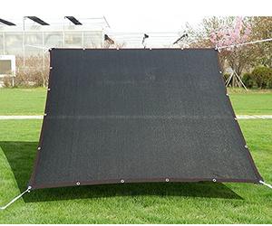 Voile D'ombrage, Toile Ombrage Rectangulaire 3x2m 4x3m 5x4m 6x5m, Protection UV 90%, Résistant Et Respirant, Distance Du Trou De 1 M, Taud Soleil Pour Terrasse Et Jardin,Black-2*6m(6.56*19.69ft)