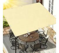 Voile d'ombrage Toile Rectangulaire 0.6x3.5M/60x350cm Voiles Ombrages Rectangulaire Imperméable,Bâche Dombrages avec Fixation Toile Ombrage,Filet Ombrages,pour Patio, Jardin, Extérieur-Jaune Sable