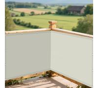 Voile d'ombrage Toile Rectangulaire 120 x 140 cm Anti UV Contre Le Vent PES Toile d'ombrage avec 4 Morceaux de Corde pour Jardin, Serre, Patio, Terrasse et Camping, Beige