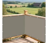 Voile d'ombrage Toile Rectangulaire 120 x 420 cm Anti UV Contre Le Vent PES Toile d'ombrage avec 4 Morceaux de Corde pour Jardin, Serre, Patio, Terrasse et Camping, Kaki