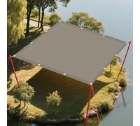 Voile d'ombrage Toile Rectangulaire 2.6 x 3 m UV 98% Indéchirable Imperméable Toile Extérieure Terrasse avec Le Kit de Fixation pour Jardin Terrasse Balcon Extérieur, Kaki