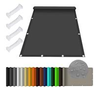 Voile d'ombrage Toile Rectangulaire 2.8 x 2.8 m Imperméable Protection UV 98% Toiles d'ombrages UV Protection Polyester pour Patio Jardin Terrasse, Gris Foncé