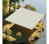 Voile d'ombrage Toile Rectangulaire 2 x 3 m UV 98% Indéchirable Imperméable Toile Extérieure Terrasse avec Le Kit de Fixation pour Jardin Terrasse Balcon Extérieur, Beige