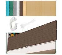 Voile d'ombrage Toile Rectangulaire 260 x 330 cm Bloque 98% Rayons UV Voile de Soleil avec 4 Morceaux de Corde pour Patio Jardin Terrasse Extérieur Camping, Brun