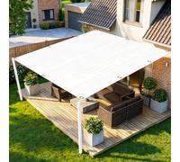 Voile d'ombrage Toile Rectangulaire 2x2.7m/200x270cm Toile D'ombrage Imperméable,Voile Ombrage Auvent avec Œillets UV Protection pour Patio Jardin Extérieur Blanc