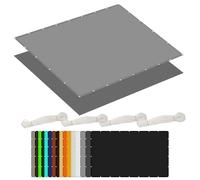 Voile d'ombrage Toile Rectangulaire 4.5 x 8 m Coupe Ventpour La Couverture Bache Ombrage Auvent D'Ombre avec Oeillets Cordons pour Jardin Terrasse Balcon Extérieur, Gris Clair