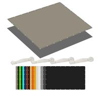 Voile d'ombrage Toile Rectangulaire 5.5 x 10 m Coupe Ventpour La Couverture Bache Ombrage Auvent D'Ombre avec Oeillets Cordons pour Jardin Terrasse Balcon Extérieur, Kaki