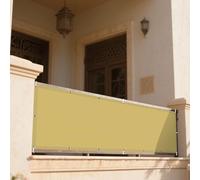 Voile d'ombrage Toile Rectangulaire 75 x 135 cm Imperméable Protection UV 95% Voiles d'ombrage pour Patio avec Oeillets pour Jardin Terrasse Balcon Extérieur, Jaune Sable