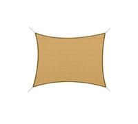 Outsunny Voile d'ombrage Toile Solaire rectangulaire 6L x 4l m HDPE Jaune