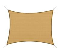 Voile D'ombrage Toile Solaire Rectangulaire 6l X 4l M Hdpe Jaune Jaune