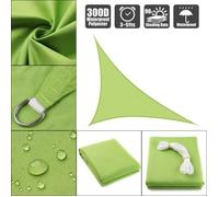 VOILE D'OMBRAGE - TOILE SOLAIRE TEMPSA Voile d'Ombrage -Toile Solaire Triangle- 300D Imperméable Vert 3x4x5