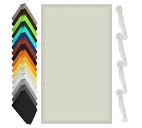 Voile D'Ombrage, Toile Solaire Voile Rectangulaire 2 x 3 m Imperméable PES Protection 98% UV Pare Soleil Terrasse avec Oeillets pour Extérieur Terrasse Jardin Balcon, Beige