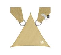 Voile d'ombrage triangle polyéthylène avec une protection UV 50+ beige