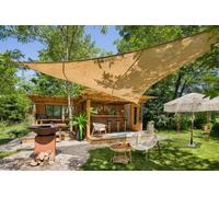 Voile d'ombrage triangulaire 3,60 m Jardiline - Jute naturelle