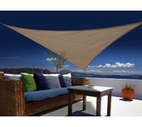 Voile d'ombrage triangulaire 3,60 x 3,60 x 3,60 m - Austral - Brun