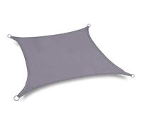 Voile d'ombrage triangulaire - 3 x 5 m - Résistant aux UV - Pour terrasse, jardin, pelouse, abri d'auto - Protection solaire pour toutes les conditions météorologiques