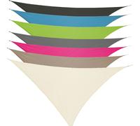 Voile d'ombrage triangulaire 3x3x3m avec œillets et cordons en nylon