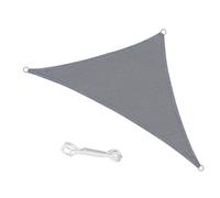 Voile d'ombrage Triangulaire 4.0x4.0x4.0m Polyéthylène Haute densité HDPE(185g/㎡) Matière résistante aéré Toile Ombrage pour Jardin Patio & Plein air Tout Espace(Gray,1.0mx1.0mx1.0m)