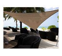 Voile d'ombrage triangulaire 5 x 5 x 5 m - Austral - Brun havane -
