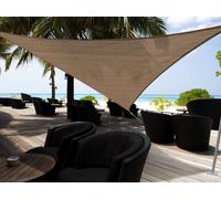 Voile d'ombrage triangulaire 5 x 5 x 5 m - austral - brun havane - jardiline