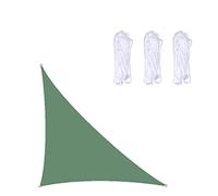 Voile d'ombrage triangulaire à angle droit, imperméable, protection UV, pour jardin, terrasse, balcon, pour extérieur, protection solaire et rafraîchissement, 4 x 4 x 5,7 m