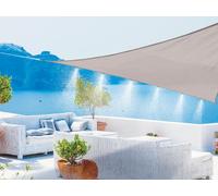 Voile D'ombrage Triangulaire Avec Brumisateur 6 Buses Blanc/Gris - Jardideco Multicolore